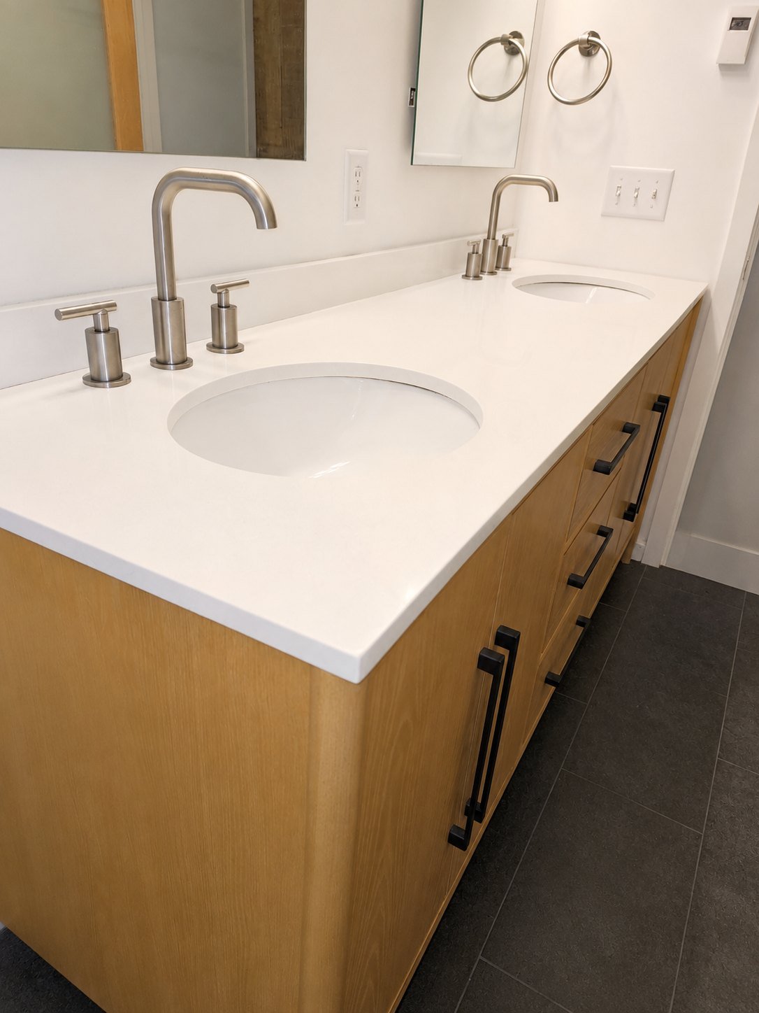 Double Vanity Installation